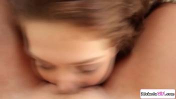 Lesbian babe pussy licking teen stranger